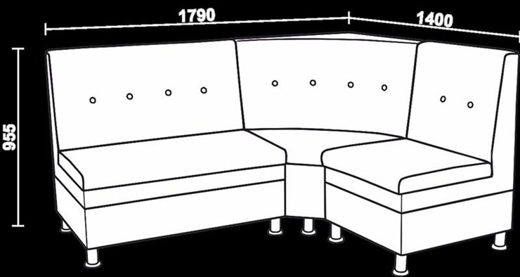 Угловой кухонный диван Нео КМ-05 ДУ в Омске - изображение 2
